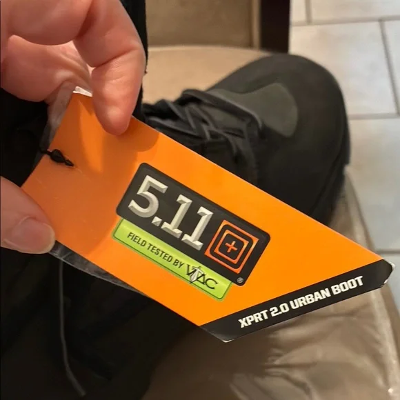 5.11 Tactical Black Boots, XPRT 2.0 Urban Boot, with Reinforced Toe - Picture 8 of 10